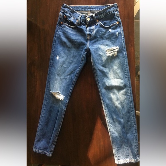 LEVI's 501t (Tapered Jean, Slight Distressed) - Picture 1 of 11